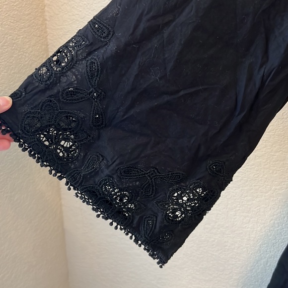 RAMY BROOK DIA 100%COTTON LONG SLEEVE ROMPER black - Picture 8 of 13